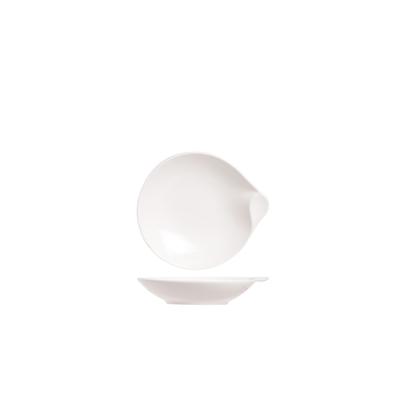 12er-Set Brotteller aus Porzellan, weiß, D13 cm