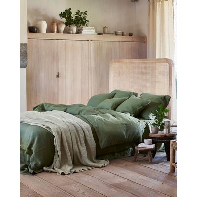 Bettbezug aus Leinen, Grün, 160x220 cm