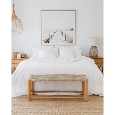 Bettbezug aus Leinen, Weiß, 240x220 cm