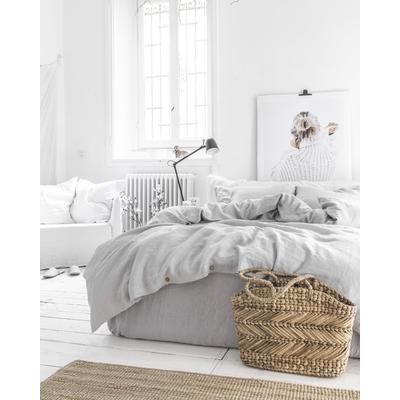 Bettbezug aus Leinen, Grau, 260x220 cm