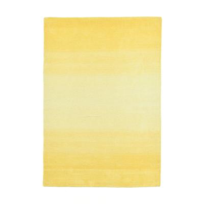 Verlaufsfarbener Teppich aus gelber Wolle, 190x290 cm