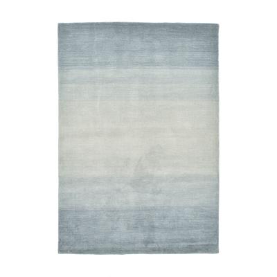 Verlaufsfarbener Teppich aus grauer Wolle, 160x230 cm