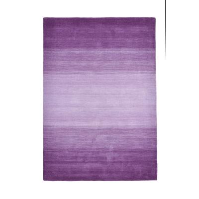 Verlaufsfarbener Teppich aus lila Wolle, 160x230 cm