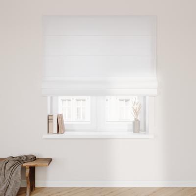 Raffrollo mit Klettschiene, weiß, 110x150 cm