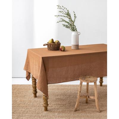 Tischdecke aus Leinen, Braun, 150x200 cm