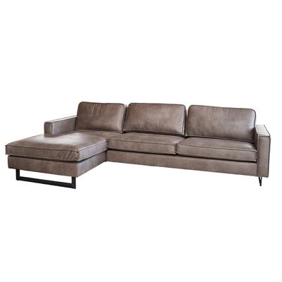 Ecksofa mit Longchair, anthrazit