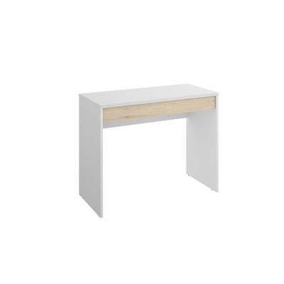 Schreibtisch Holzeffekt weiße eiche 99x50 cm
