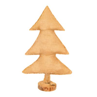 Beleuchteter Weihnachtsbaum aus Jutegewebe, 70cm