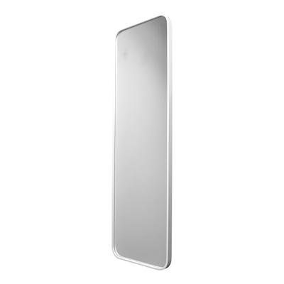 Ganzkörperspiegel aus Metall, 130x40x4 cm, Weiß
