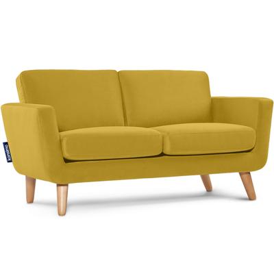 Sofa mit Armlehnen, gelb