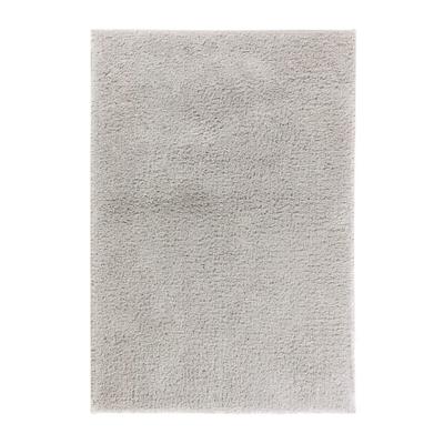 Badteppich aus Baumwolle, 70 x 110 cm, grau
