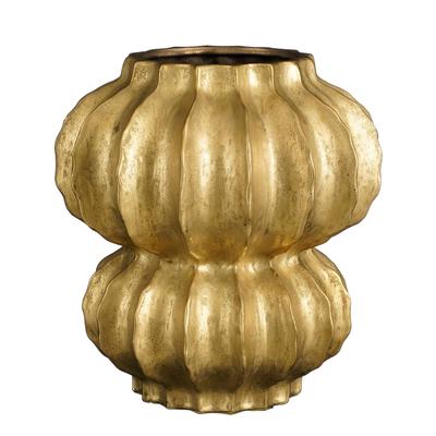 Vase aus goldener Keramik H35