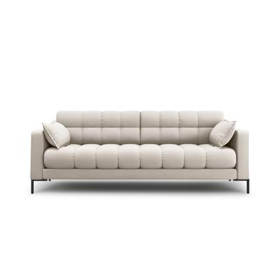 4-Sitzer Sofa aus strukturiertem Stoff beige