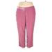 J.Crew Mercantile Velour Pants - High Rise: Pink Activewear - Women's Size 22