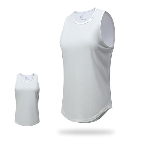 Damen Workout-Tanktop Lauf-Tanktop Fitness-Tanktop Ärmellos Weste / Gilet Lässig Athleisure Sommer Einfarbig Schnelltrocknend Weich Atmungsaktiv Fitnesstraining Gehen Joggen Sportbekleidung Image