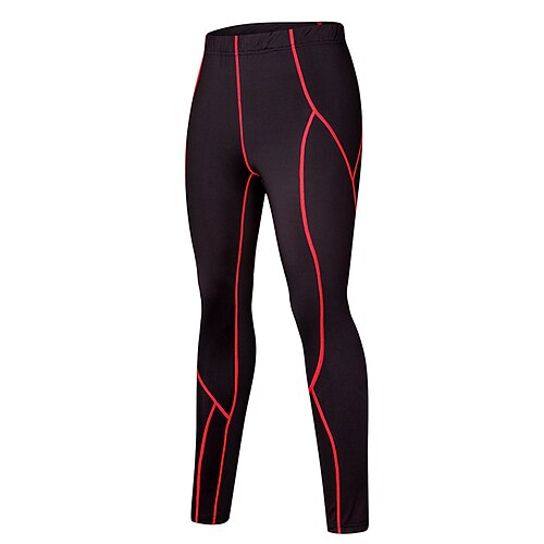 Herren Kompressionshose Laufhose Lang Tights Running mit handytasche Basisschicht Sportlich Athleisure Sommer Frühling Herbst Winter Spandex 4-Wege-Stretch Schnelltrocknend Schweißableitend
