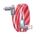 pd27w 100w in lega di zinco 2-tow 2 stelle abbagliante streamer cavo dati di ricarica rapida Cavo di ricarica luminoso 4 in 1