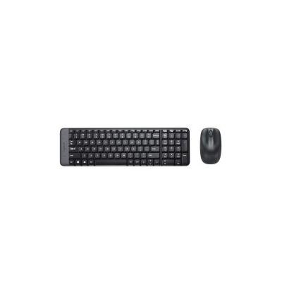 Logitech Wireless Combo MK220 Tastatur Maus enthalten RF Wireless QWERTY Italienisch Schwarz