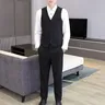26 Solid color trousers men's British style vest trousers groomsmen