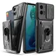 Custodia per Motorola Moto Edge 60 50 Fusion Pro Neo G86 G56 G35 G15 Porta carte Diapositiva Anello per fotocamera Supporto Armatura Cavalletto Copertura