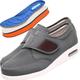Men's Wide Width Diabetic Shoes Adjustable Closure for Swollen Edema Plantar Fasciitis Swollen Feet Walking Shoes Lightweight Loafer Slip On Boat Wide Fit Trainers Men(Color:Grey,Size:6 UK)