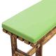 2/3 Seater Bench Cushion Indoor Outdoor Garden Chair Mat PU Leather Waterproof Chair Seat Pad Removable Washable Cover Furniture Bench Seat Cushion,120x30cm,Green