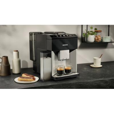 SIEMENS Kaffeevollautomat "EQ500 integral TQ513D01, viele Kaffeespezialitäten, OneTouch-Funktion", schwarz (daylight sil