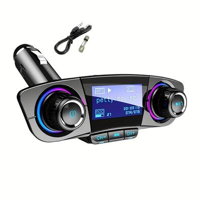 Car Fm Transmitter Mp3 Player Adapter Charger Hand...