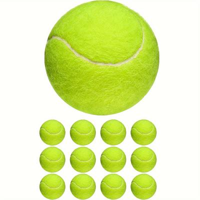 Tennis Balls 12 Pack Durable Pressurized Tennis Ba...