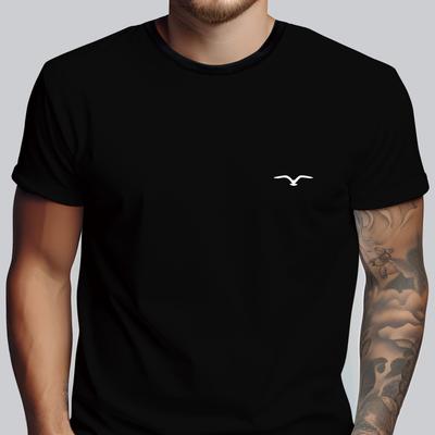 TEMU Seagull Print Tee Shirt, Tees For Men, Casual Short Sleeve T-shirt For Summer Image