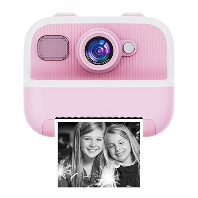 The new children's camera Polaroid camera takes photos records videos and prints immediately. The camera has high-definition pixels