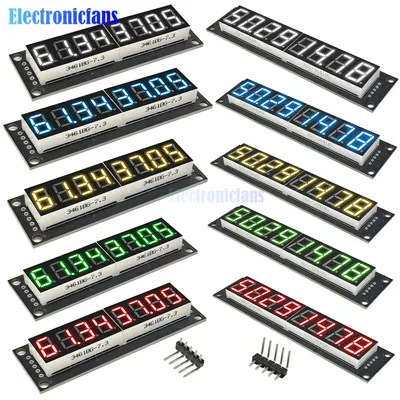0.36 Inch 0.56 inch 8-Digit Digital Display Tube Module 74HC595 7 Segments LED Display