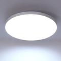 COMELY Plafonnier LED 24W, Blanc Luminaire 2700LM pour Salle de Bain, Moderne Lampe de Plafond Rond
