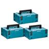 Lot de 3 boîtes de transport makpac taille 2 Makita MAKPAC2-SETx3