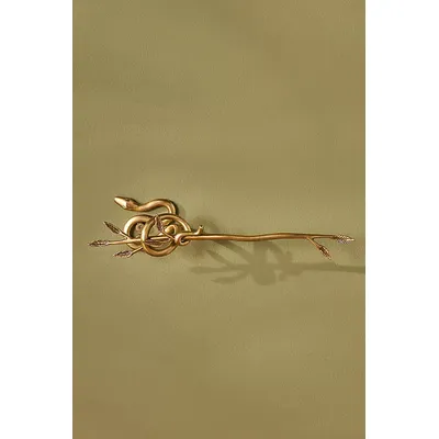Serpentine Brass Toilet Roll Holder