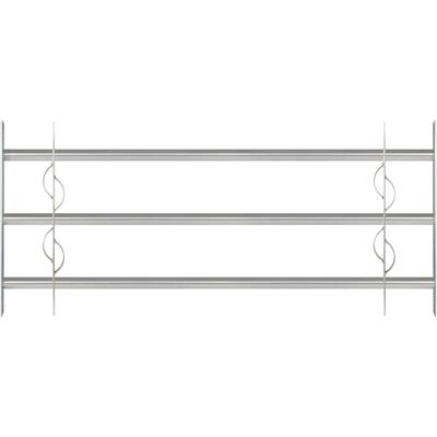 Fensterschutzgitter ALBERTS "Secorino Style", silber (silberfarben), H:45cm, Stahl, Schutzgitter, Breite ausziehbar 100-