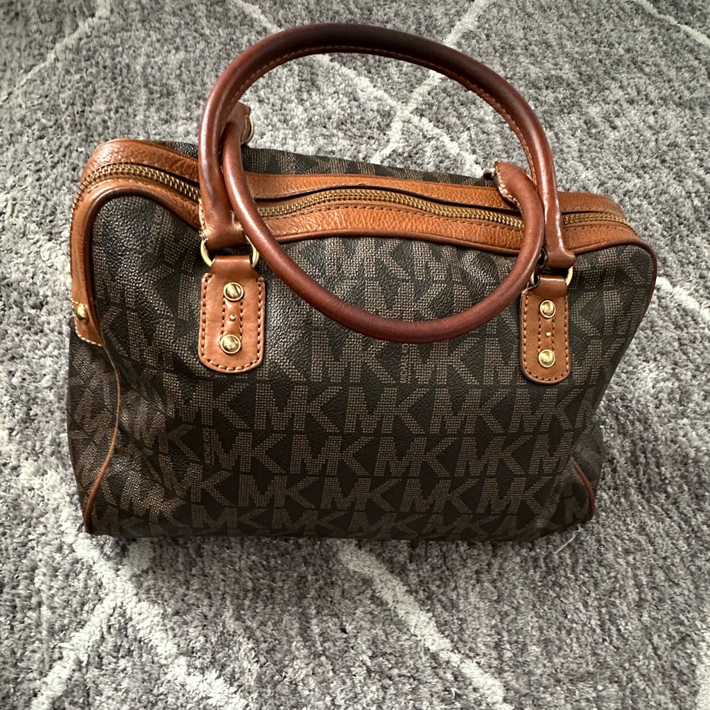 Michael Kors Bags | Authentic Michael Kors Handbag With Signature Leather | Color: Brown | Size: Os