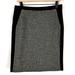 J. Crew Skirts | J. Crew Womens Skirt Sz 2 The Pencil Skirt Wool Blend Lined Black Houndstooth | Color: Black/Gray | Size: 2