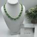 J. Crew Jewelry | J. Crew Necklace Green Clear Rhinestone Gold Tone Statement Necklace | Color: Gold/Green | Size: Os