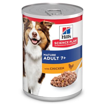 24x370g Hill's Science Plan Mature Adult 7+ mit Huhn & Rind Hundefutter nass