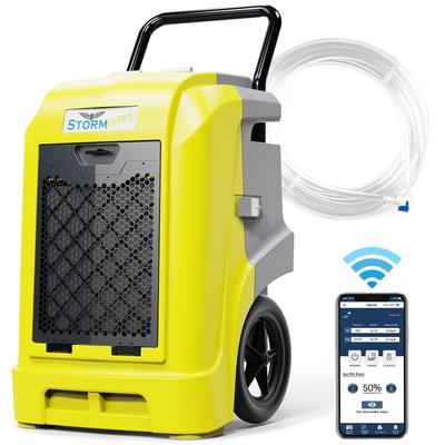 AlorAir Commercial Dehumidifier with Pump Drain Hose, 190 Pints Smart Wi-Fi Large Capacity Industrial Dehumidifier for Basements