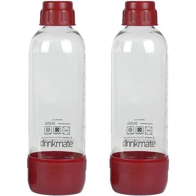 DrinkMater Carbonation Bottle Twin-Pack 1.0 Ltr.