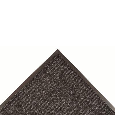 NoTrax 109R0036CH Brush Step Entrance Scraper Floor Mat, 3' x 60', 3/8" Thick, Charcoal, Gray