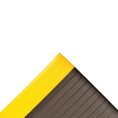 NoTrax 410S0535BY Airug Anti-Fatigue Floor Mat - 3' x 5', 5/8" Thick, Black/Yellow