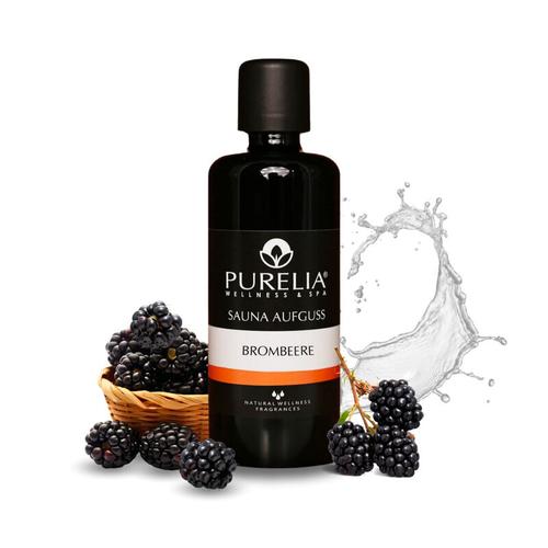 Saunaaufguss Brombeere 100 ml natürlicher Sauna-aufguss - reine ätherische Öle - Purelia