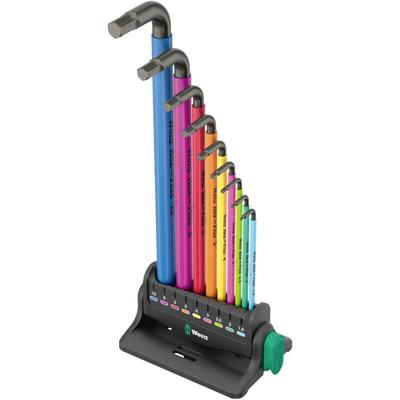 Wera - 950/9 Hex-Plus Multicolour 3 Innen-Sechskant Winkelschraubendreher-Set 9teilig