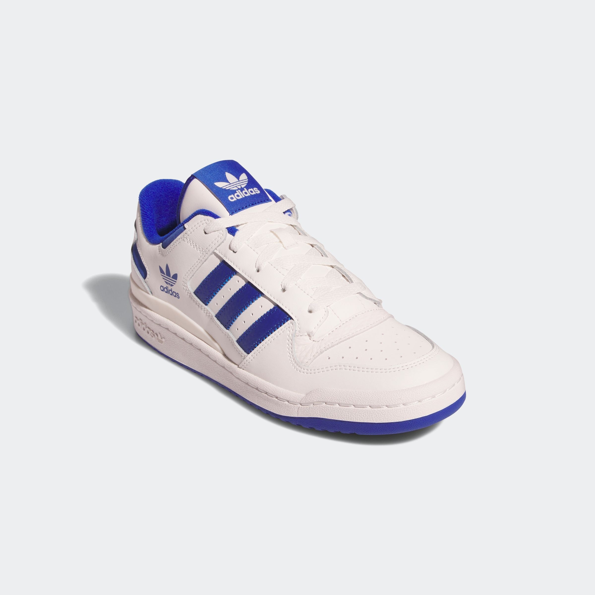 Sneaker ADIDAS ORIGINALS "FORUM LOW CL", Herren, Gr. 41, weiß (core weiß, royal blau, core weiß), Baumwolle, Schuhe Sneaker