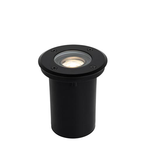 Moderner Außen-Bodenstrahler schwarz 35 mm verstellbar IP65 - Delux