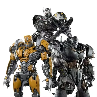 YOLOPARK Transformers : Rise of the Beasts Scourge, Cheetor & Rhinox Original Action Figure Great