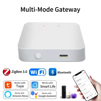 Tuya Smart Multi Mode Gateway ZigBee WiFi Bluetooth Hub Bridge Smart Home Control Smart Life APP